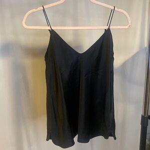 Banana Republic Black 100% Silk Top